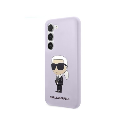 Husa Samsung Galaxy S23, Originala Karl Lagerfeld,Silicone Ikonik Karl, Mov