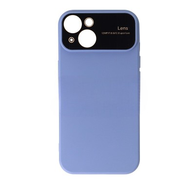 Husa iPhone 15, Cu Interior Micofibra si Protectie Camera, Light Blue