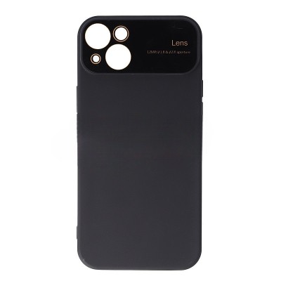 Husa iPhone 15 Plus, Cu Interior Micofibra si Protectie Camera, Negru
