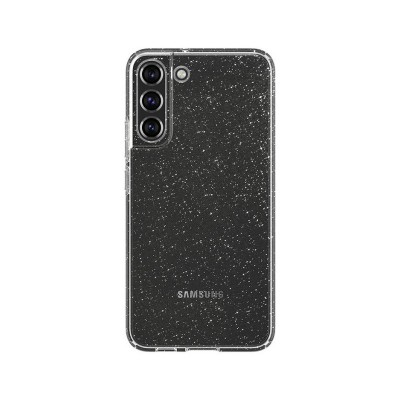 Husa Premium Samsung Galaxy S21, Spigen Liquid Crystal Glitter, Transparent
