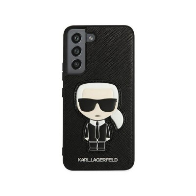 Husa Premium Originala Karl Lagerfeld Compatibila Cu Samsung Galaxy S22 Plus, Colectia Saffiano Ikonik Karls Patch