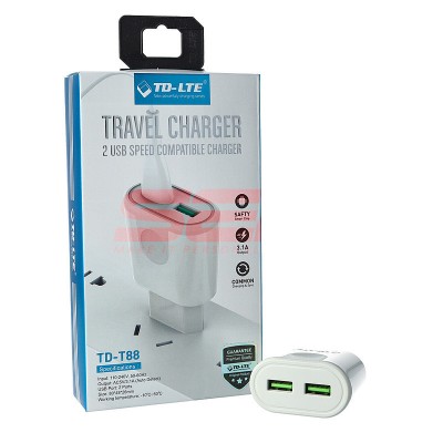 Incarcator retea universal Dual USB Fast Charge TD-T88
