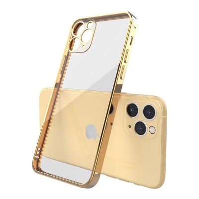 Husa iPhone 12 Pro Max Premium Cu Protectie Camera Gold
