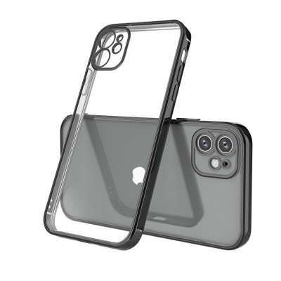 Husa iPhone 12 Premium Cu Protectie Camera Negru
