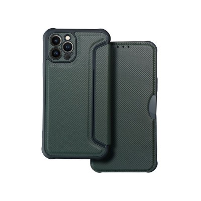 Husa iPhone 12 Pro, Forcell Razor Book, Inchidere Magnetica, Verde