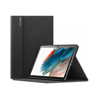 Husa Tableta Infiland Classic Stand, Samsung Galaxy Tab A8 10.5" Model X200 / X205, Negru