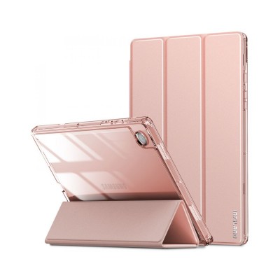 Husa Tableta Infiland Rugged Crystal Compatibila Cu Samsung Galaxy Tab A8 10.5" Model X200 / X205, Roz