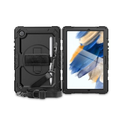 Husa Tableta Tech Solid 360 Pentru Samsung Galaxy Tab A8 10.5" Model X200 / X205, Negru