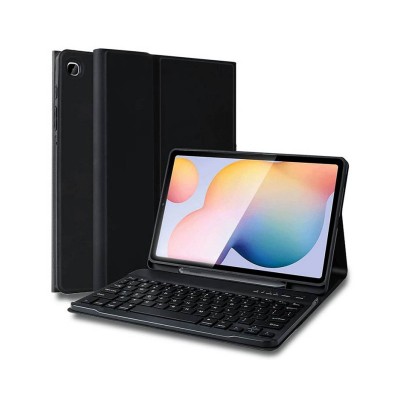 Husa Samsung Galaxy Tab S6 Lite, 10.4 Inch, Tech SC Pen, Cu Tastatura, Negru